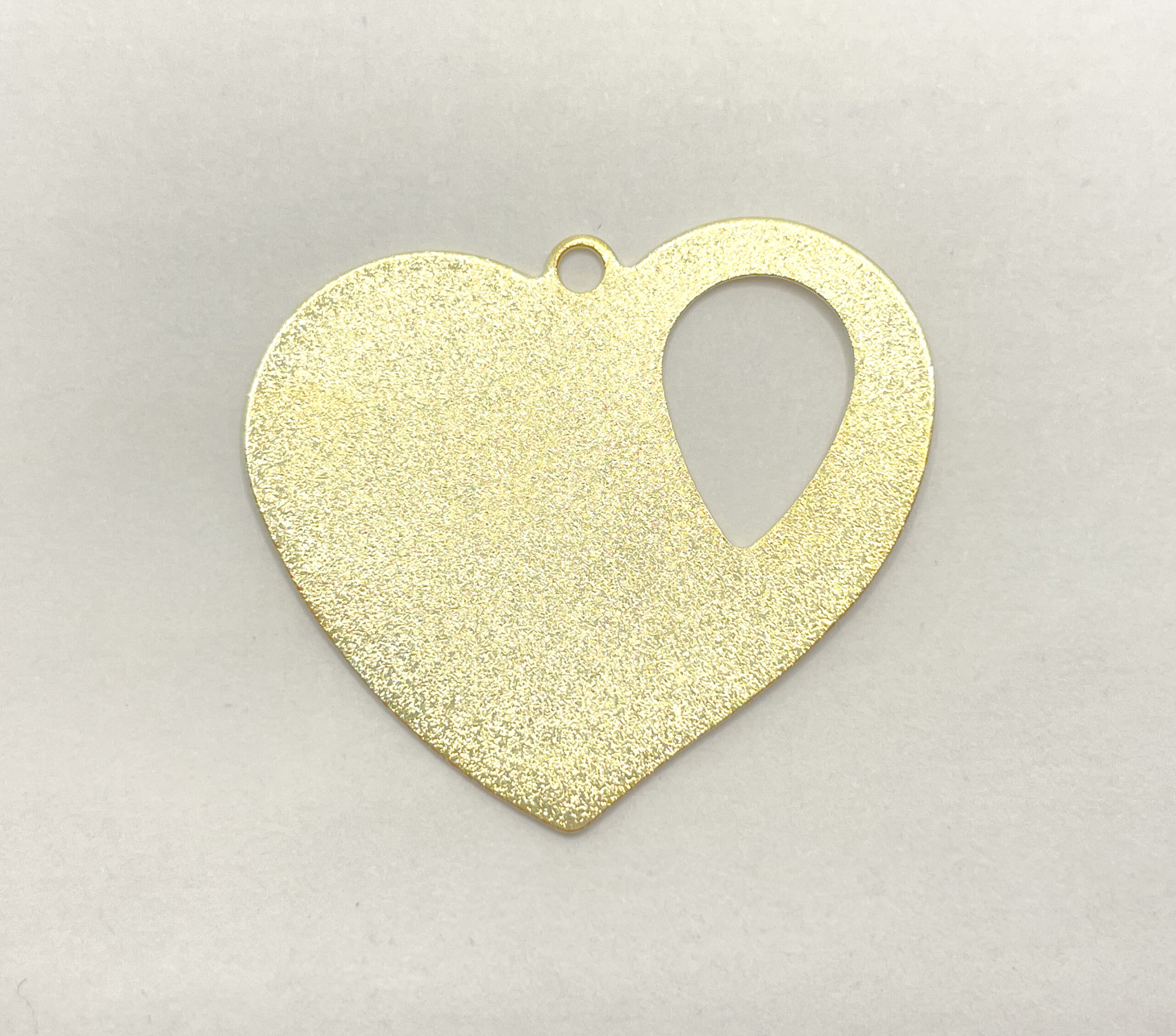 Chapa Dorada Corazón 26mm