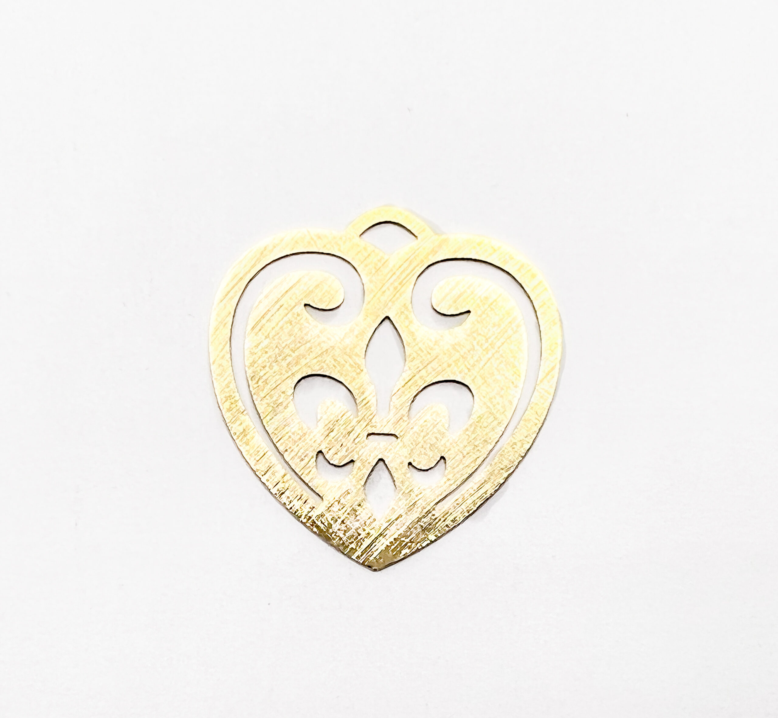 Chapa Dorada Corazón 31mm