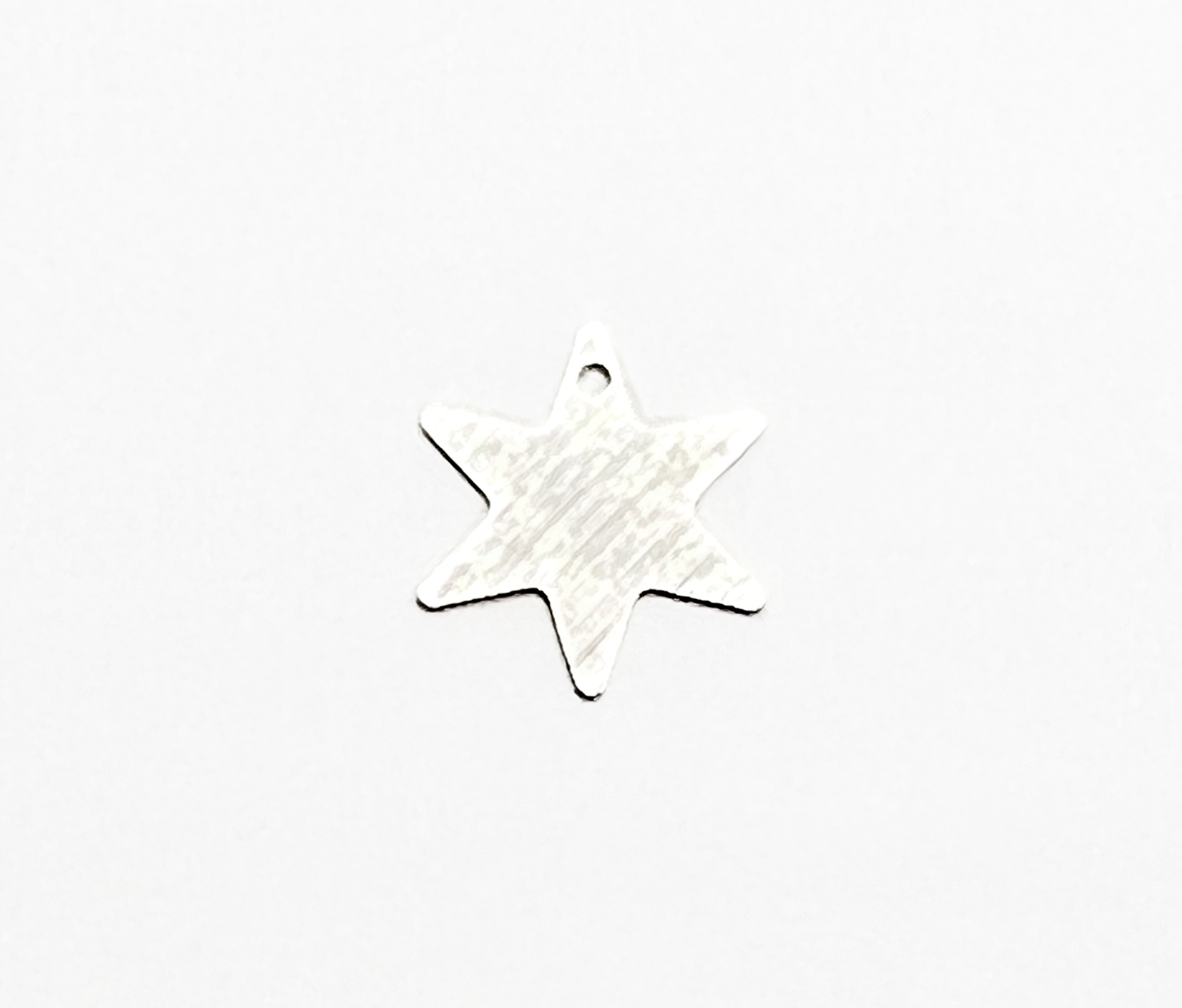 Chapa Plateada Estrella 14mm