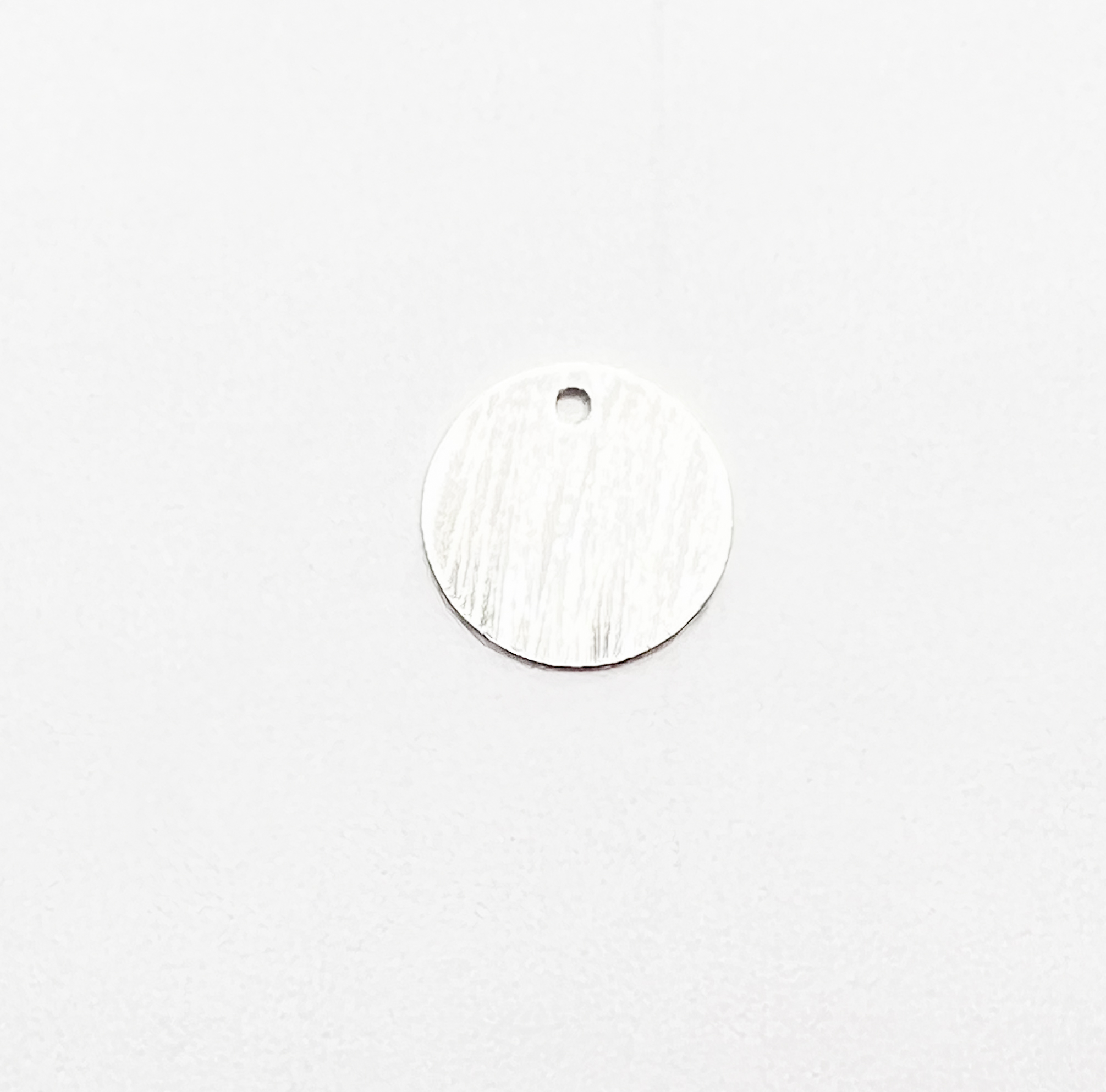 Chapa Plateada Circular 10mm