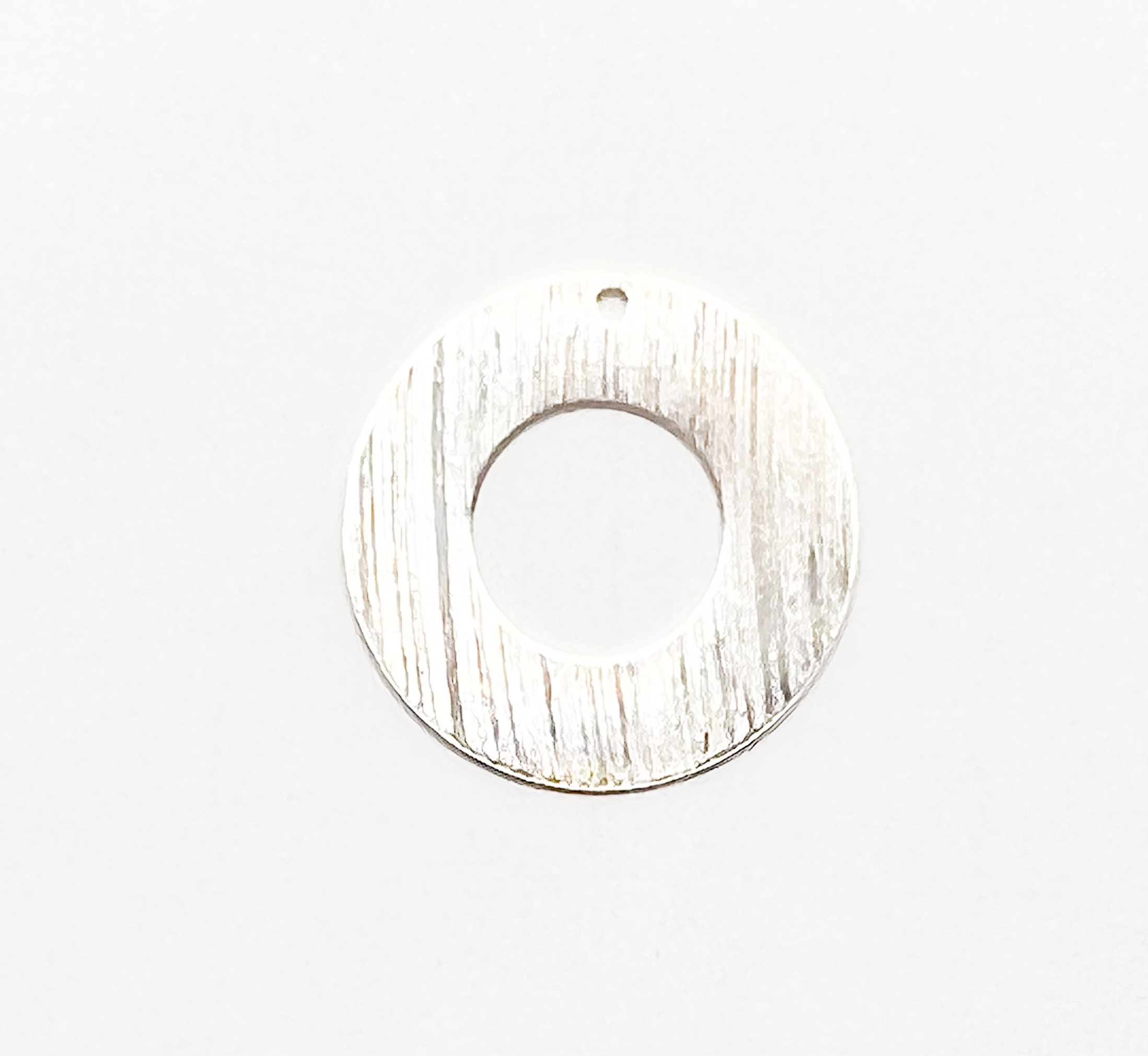 Chapa Plateada Circular 18mm