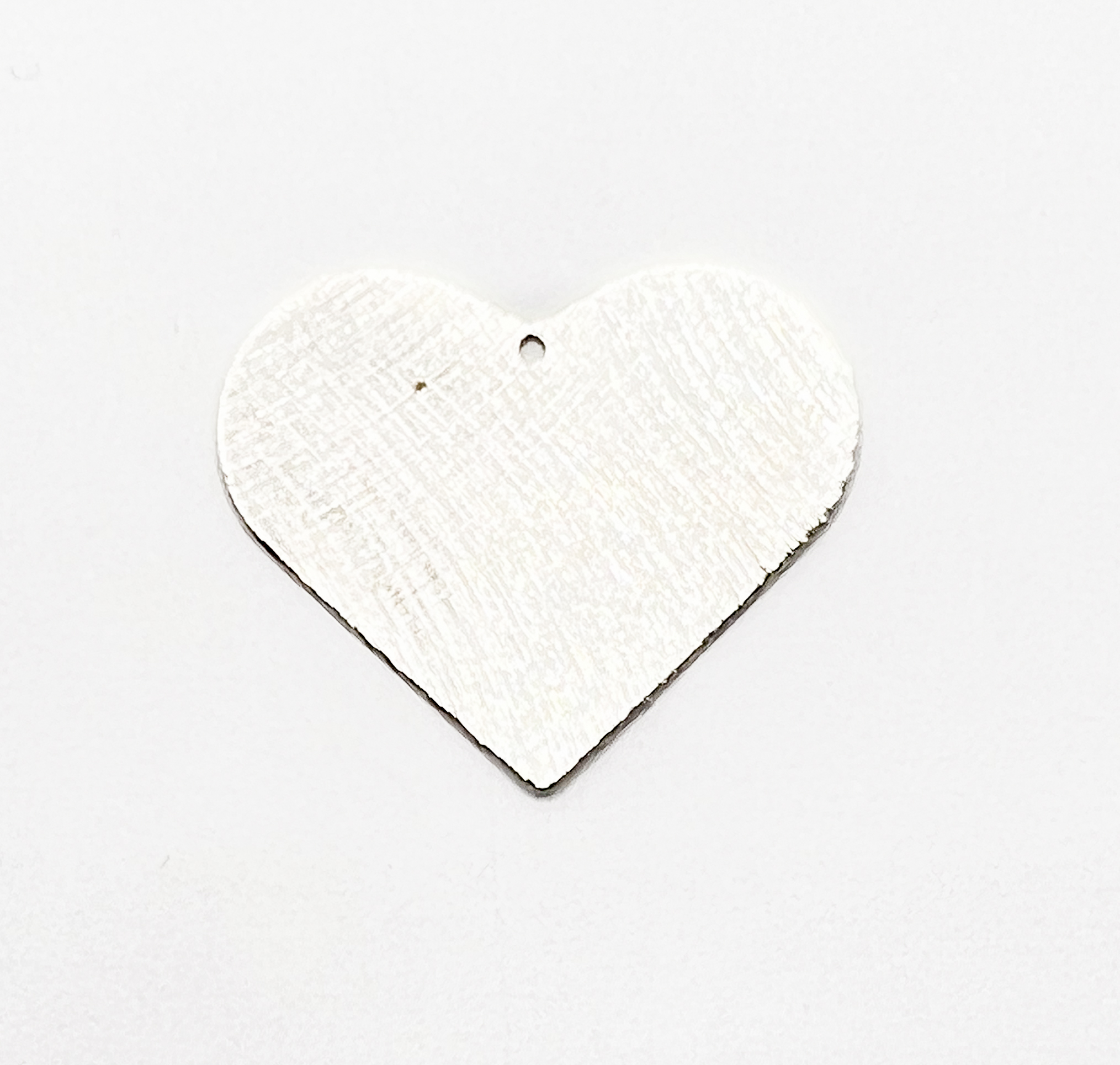 Chapa Plateada Corazón 23mm