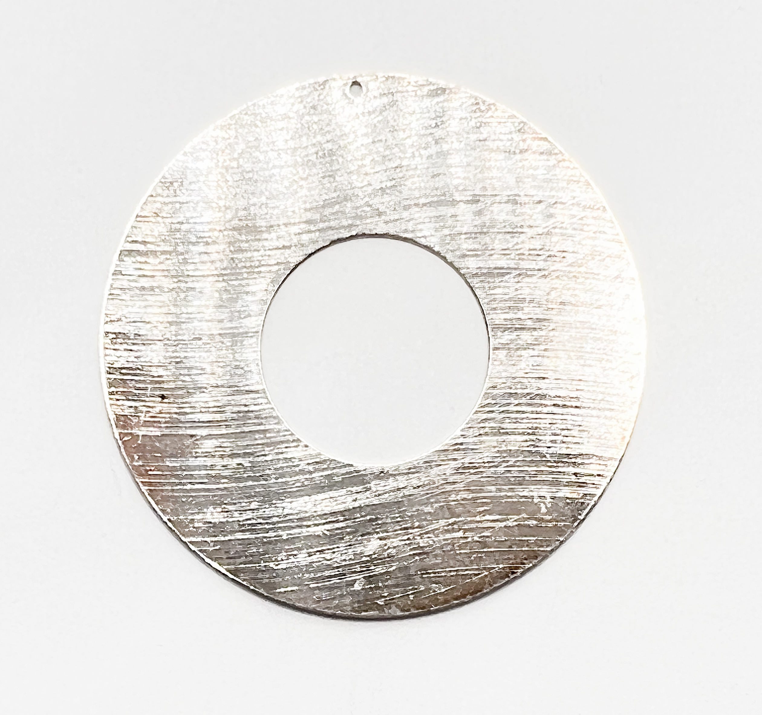 Chapa Plateado Circular 50mm