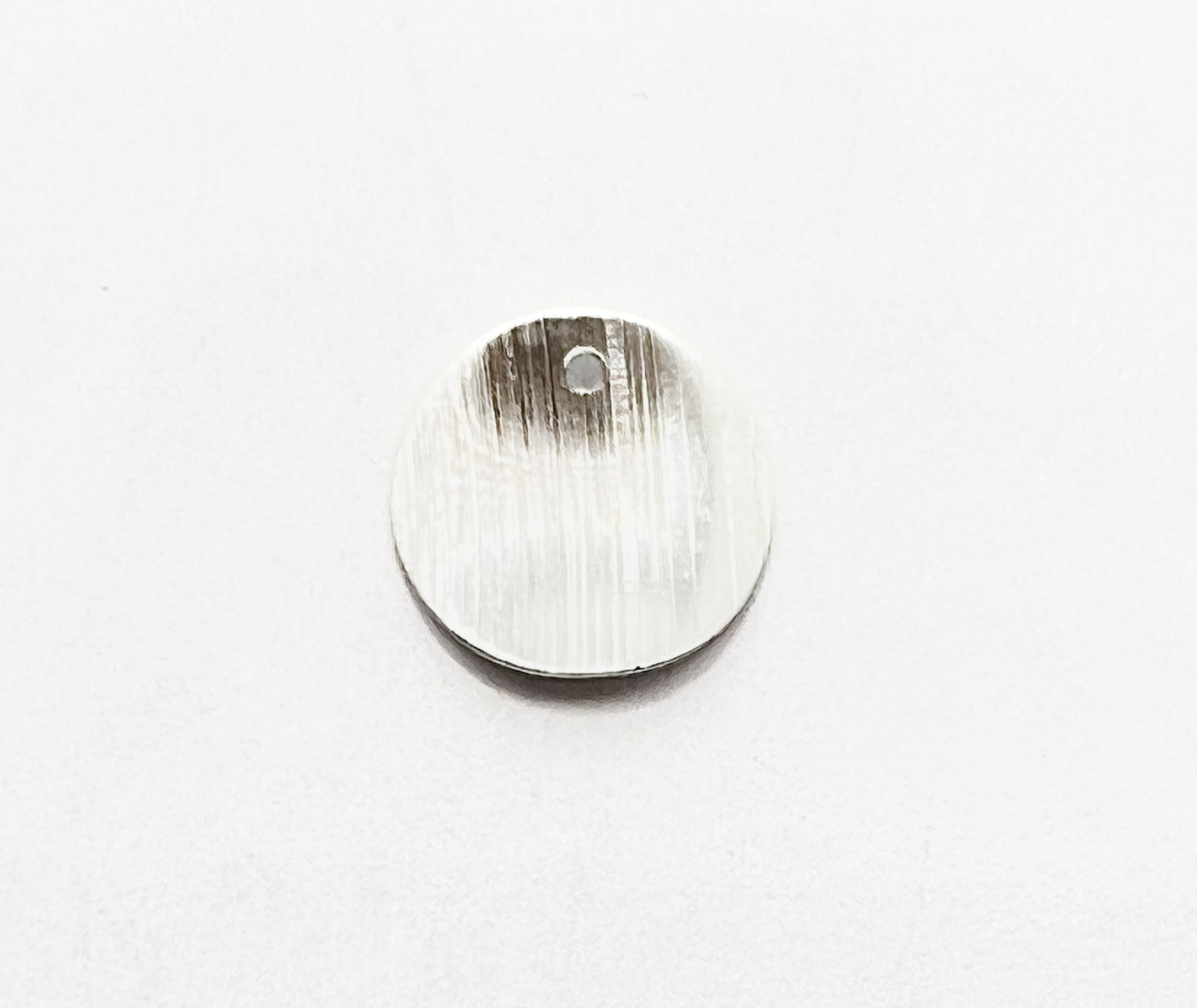 Chapa Plateada Circular 13mm