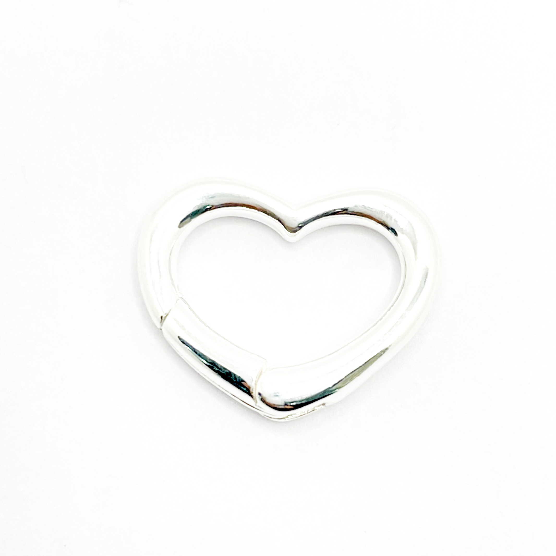Broche Plateado Corazón (1uni)