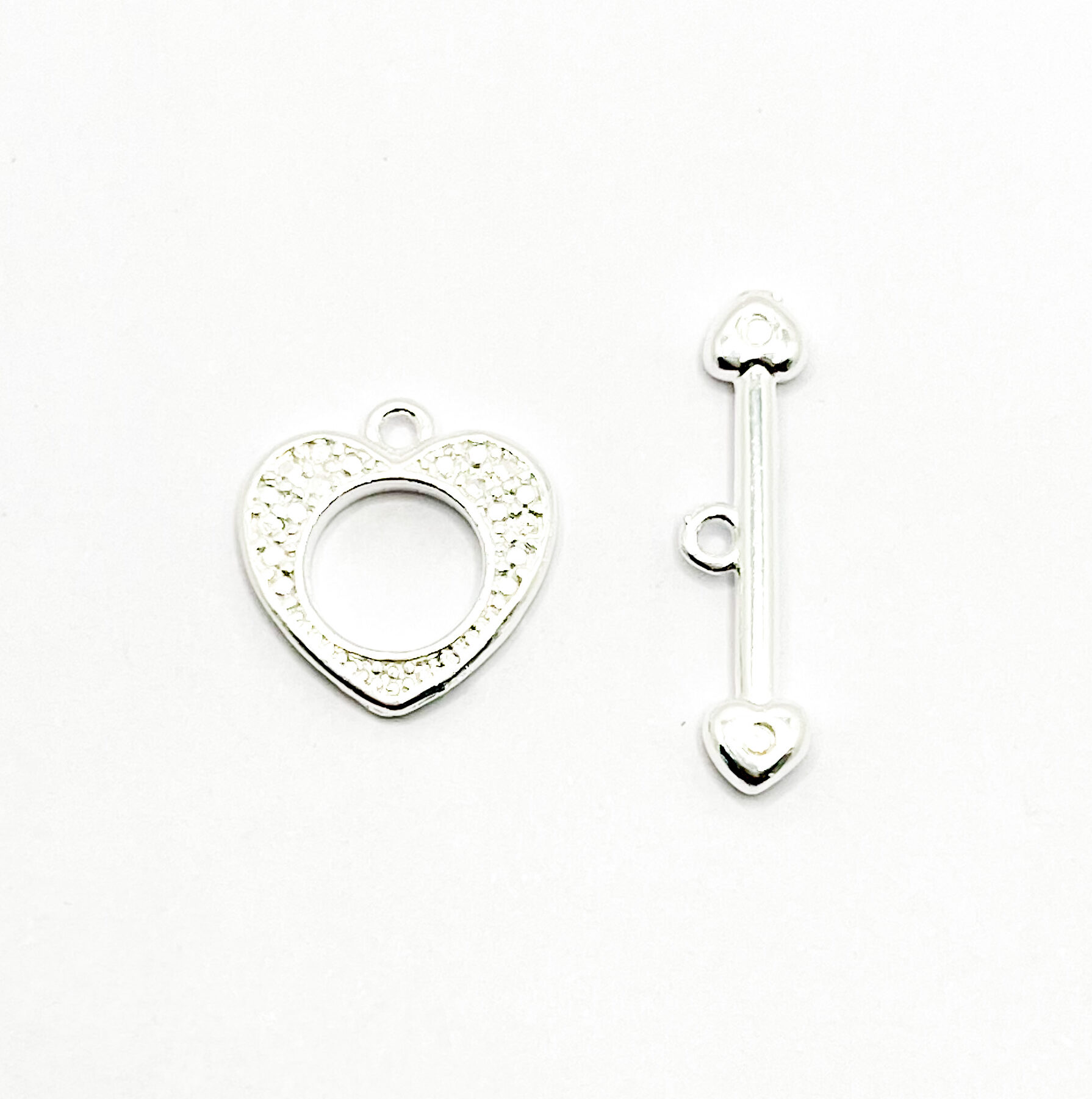 Broche Plateado OT Corazón (1uni)