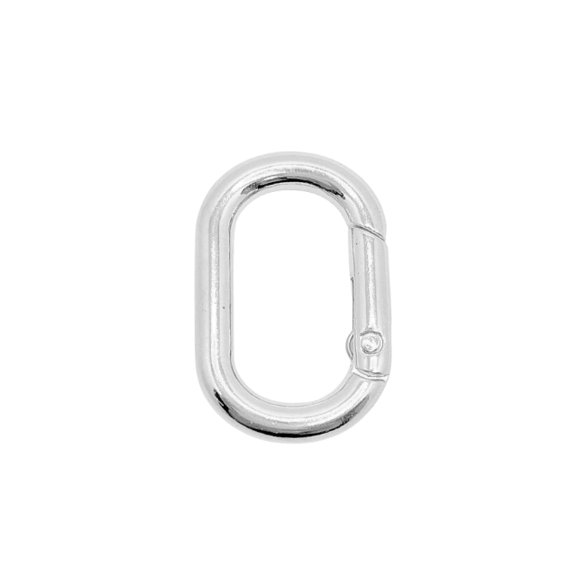 Broche Plateado Ovalado (1uni)