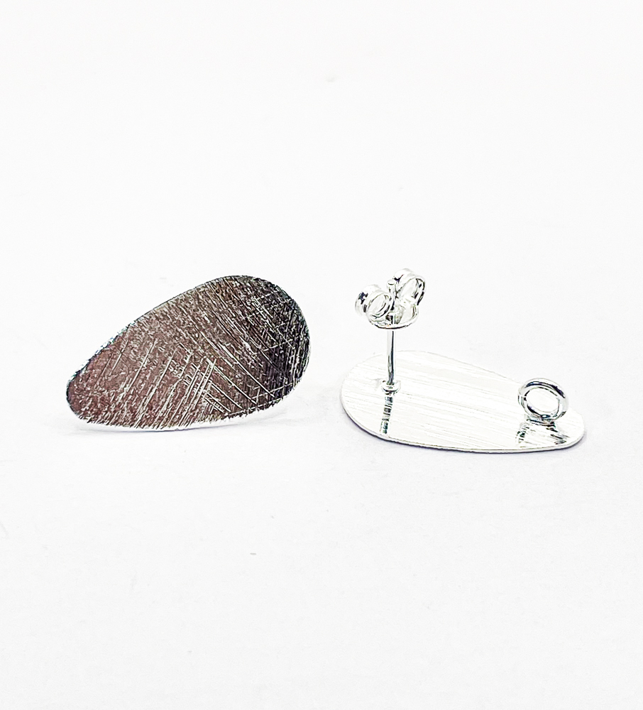 Base Plateada Gota (1par)