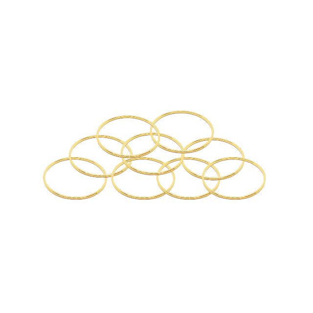 Argolla Dorada Cerrada 15mm (10 uni)