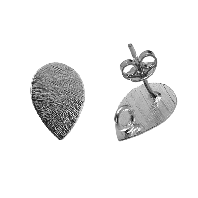 Base Plateada Gota (par)