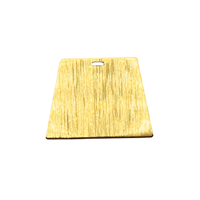 Chapa Dorada Trapecio 22mm