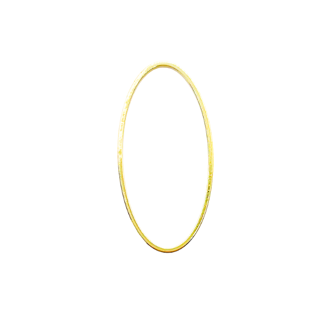 Argolla dorada cerrada Ovalado 40mm (1 uni)