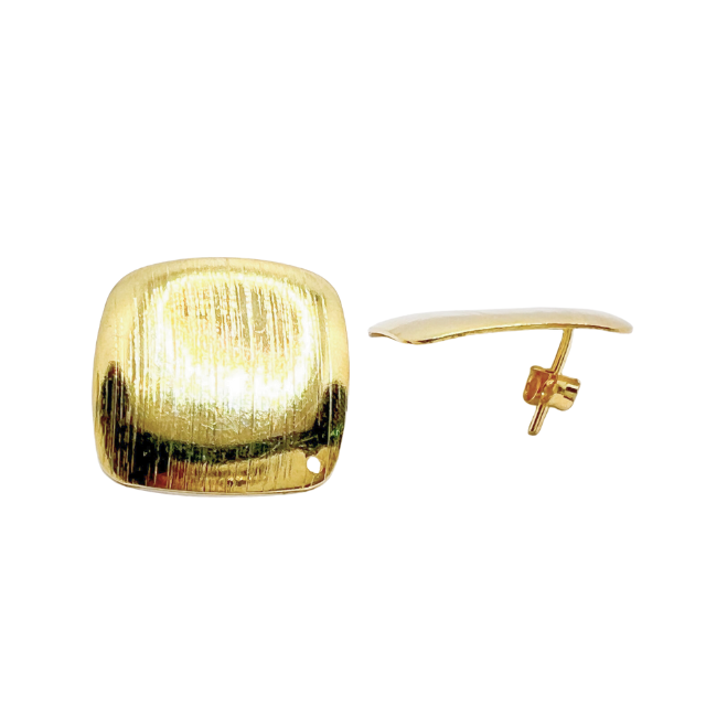 Base Dorada Rombo (1 par)