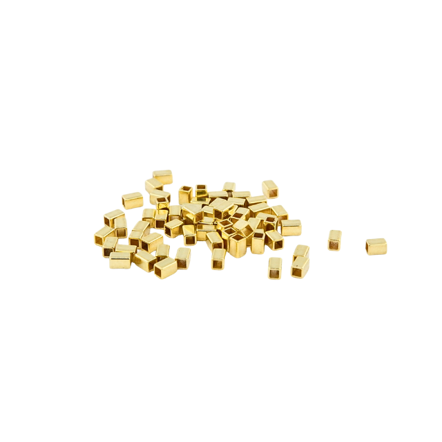 Separador Dorado Rectangular 3mm (x gramo)