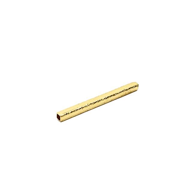 Separador Dorado Tubo cuadrado 25mm (uni)
